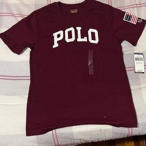 Polo Burgundy Tee Shirt